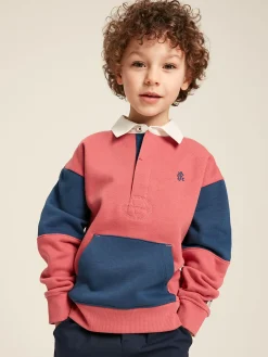Outlet Joules Boys' Try Rugby Sweatshirt Red
