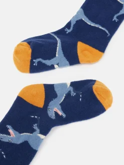 Best Joules Boys' Warmly Super Soft Socks Blue/Yellow