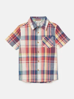 Clearance Joules Boys' Wilson Cotton Check Shirt Multi