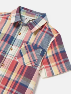 Clearance Joules Boys' Wilson Cotton Check Shirt Multi