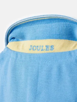 Best Joules Boys' Woody Pique Cotton Polo Shirt Blue