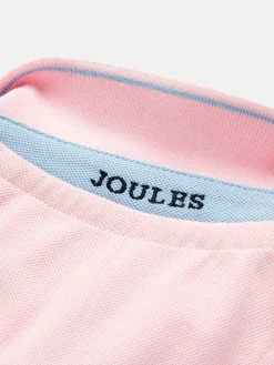 Joules Boys' Woody Pique Cotton Polo Shirt Pink