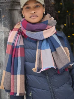 Sale Joules Bracewell Blanket Scarf Checked
