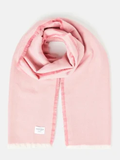 New Joules Bracewell Blanket Scarf Pink