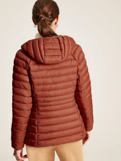 Hot Joules Bramley Showerproof Packable Padded Coat Red