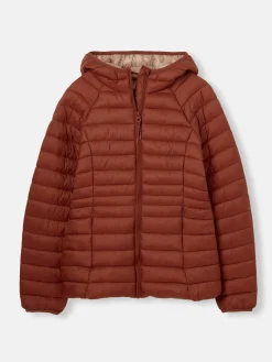 Hot Joules Bramley Showerproof Packable Padded Coat Red