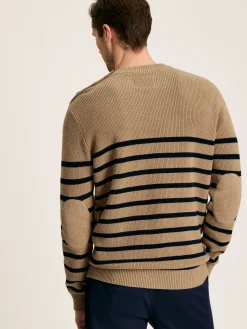 Discount Joules Breton Navy Stripe Crew Neck Knitted Jumper NavyStripe