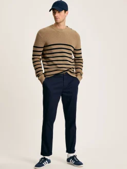 Discount Joules Breton Navy Stripe Crew Neck Knitted Jumper NavyStripe