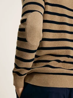 Discount Joules Breton Navy Stripe Crew Neck Knitted Jumper NavyStripe