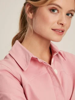 Outlet Joules Brinley Cotton Deck Shirt Pink