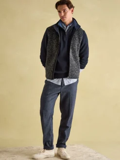 Joules Broughton Fleece Gilet Grey