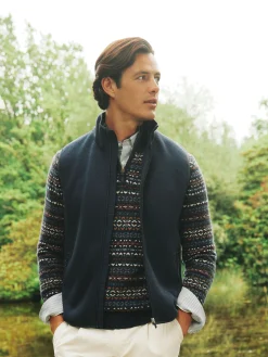 Joules Broughton Fleece Gilet Navy