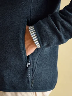 Best Joules Broughton Fleece Jacket Navy