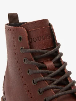Joules Brogue Boots Brown