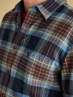 Clearance Joules Buchanan Soft Brushed Cotton Check Shirt Blue