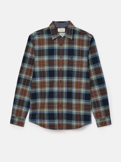 Clearance Joules Buchanan Soft Brushed Cotton Check Shirt Blue