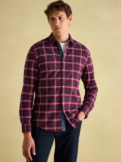 Sale Joules Buchanan Soft Brushed Cotton Check Shirt Red