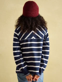 Best Joules Burnham Navy Blue Funnel Neck Quarter Zip Sweatshirt NavyBlue