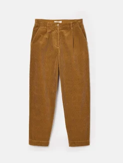 Joules Calla Tan Brown Corduroy Tapered Trousers TanBrown