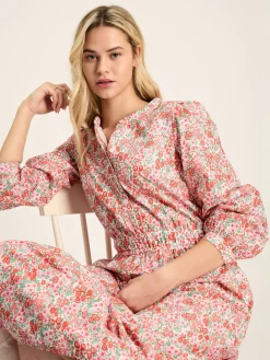 Best Joules Cassie Broderie Maxi Dress Pink