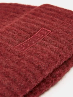Clearance Joules Caversham Beanie Hat Burgundy