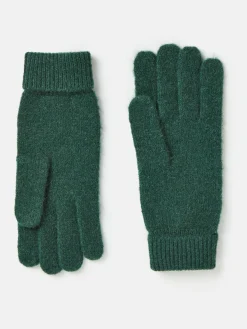Sale Joules Caversham Knitted Gloves Green