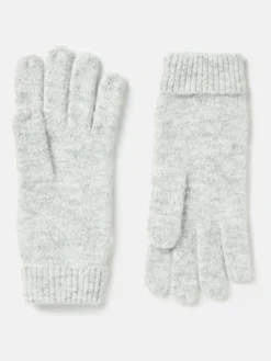 Online Joules Caversham Knitted Gloves Grey