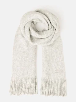 New Joules Caversham Knitted Scarf Grey