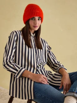 Joules Caversham Beanie Hat Orange