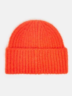 Joules Caversham Beanie Hat Orange
