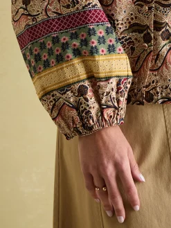 Sale Joules Cecilia Button Down Blouse Paisley