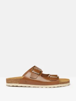 Discount Joules Celeste Tan Brown Double Strap Sandals TanBrown