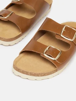 Discount Joules Celeste Tan Brown Double Strap Sandals TanBrown