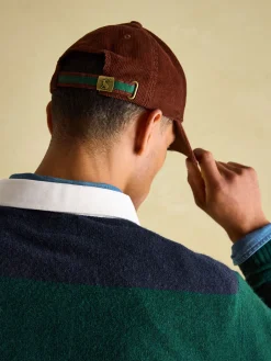 New Joules Chadwick Corduroy Cap Burgundy