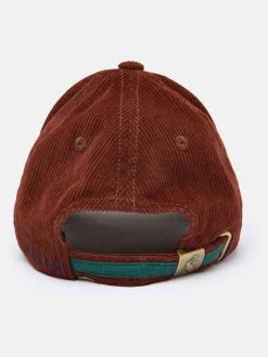 New Joules Chadwick Corduroy Cap Burgundy