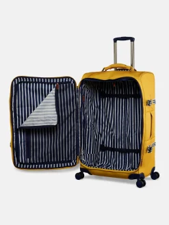 Joules Coast Antique Gold Large 4 Wheel Soft Suitcase AntiqueGold