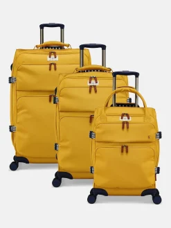 Joules Coast Antique Gold Large 4 Wheel Soft Suitcase AntiqueGold