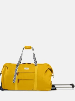 Sale Joules Coast Antique Gold Wheeled Duffle Suitcase AntiqueGold