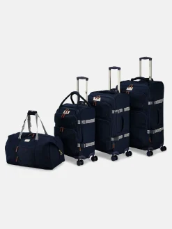 Hot Joules Coast Cabin 4 Wheel Soft Suitcase Navy