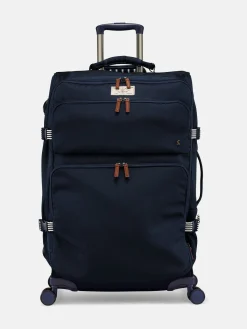 Sale Joules Coast Large 4 Wheel Soft Suitcase Navy