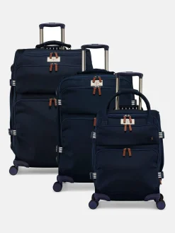 Best Joules Coast Medium 4 Wheel Soft Suitcase Navy