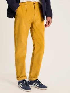 New Joules Cord Straight Leg Corduroy Trousers Yellow