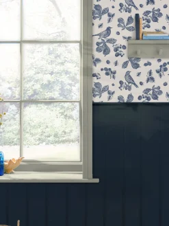 Discount Joules Blackberry Bird 10M Wallpaper Cream