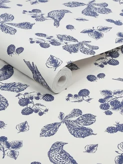 Discount Joules Blackberry Bird 10M Wallpaper Cream