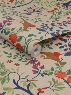 Best Joules Enchanted Woodland Antique 10M Wallpaper Cream