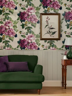 Clearance Joules Invite Floral 10M Wallpaper Cream