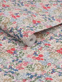 Outlet Joules Sanders Ditsy 10M Wallpaper Cream