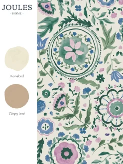 Discount Joules Festival Flowers 10M Wallpaper Cream/Multi