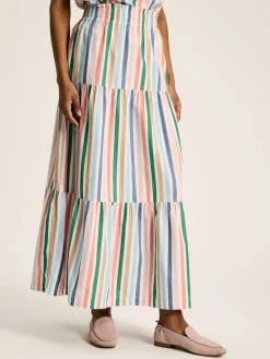 Online Joules Cynthia Tiered Co-ord Skirt Stripe
