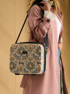 Best Joules Damask Print Hard Shell Vanity Case DamaskPrint